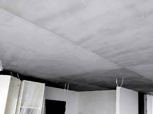 монолитный потолок отделка